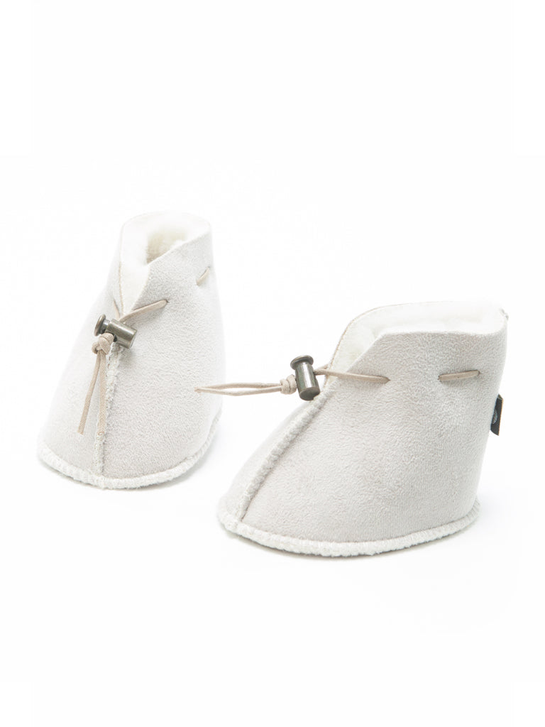 Baby Booties Emo Suede-Slippers-Alwero-Natural