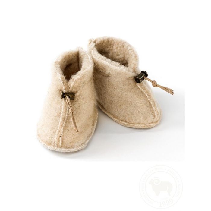 Baby Booties Emo-Slippers-Alwero-Beige-S (0-6 MONTHS)-Stardust